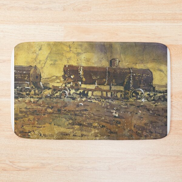 Item preview, Abandoned trains in the Salar de Uyuni at sunset- Bolivia designed and sold by rfoxphoto.