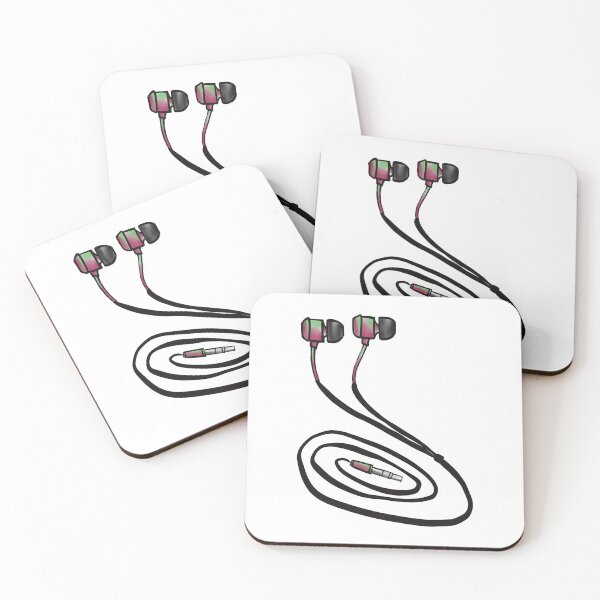Item preview, Watermelon Earphones Illustration designed and sold by ZaraRoza.