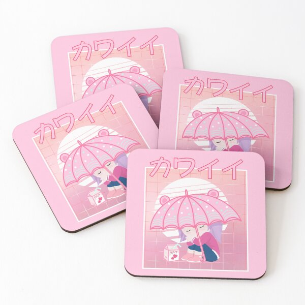Artikelvorschau, 90er Jahre Japanisches Kawaii Trauriges Mädchen Rosa Japanische Erdbeermilch entworfen und verkauft von gogo-jr.