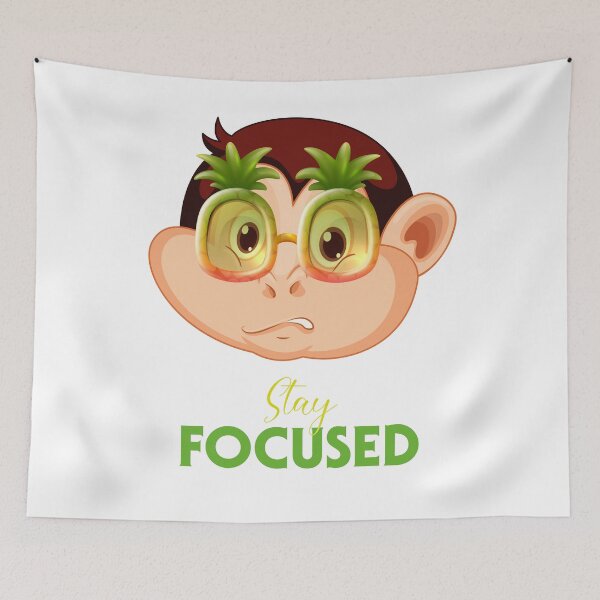 Item preview, restez concentré, drôle, stay focused, positive mindset, dont look back designed and sold by Lamar-creats.