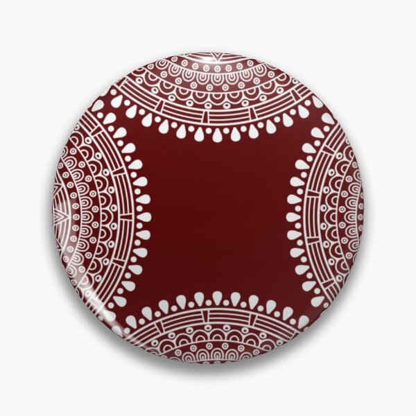 Item preview, Four half lace doilies on dark red designed and sold by Ninaeva.