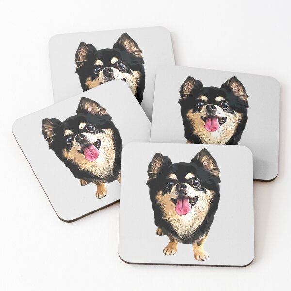 Item preview, Chihuahua Long Haired Black and Tan Cute Puppy Dog designed and sold by Elarex.