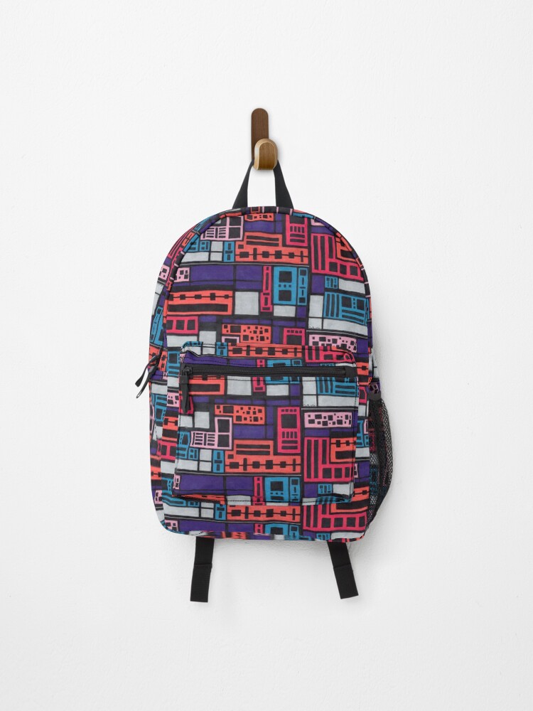 Thumbnail 1 of 3, Backpack, Blocks designed and sold by SimpleVision4U.