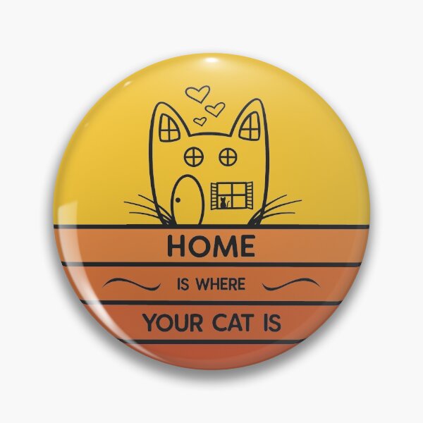Item preview, El hogar es donde está tu gato designed and sold by CutiPiStudios.