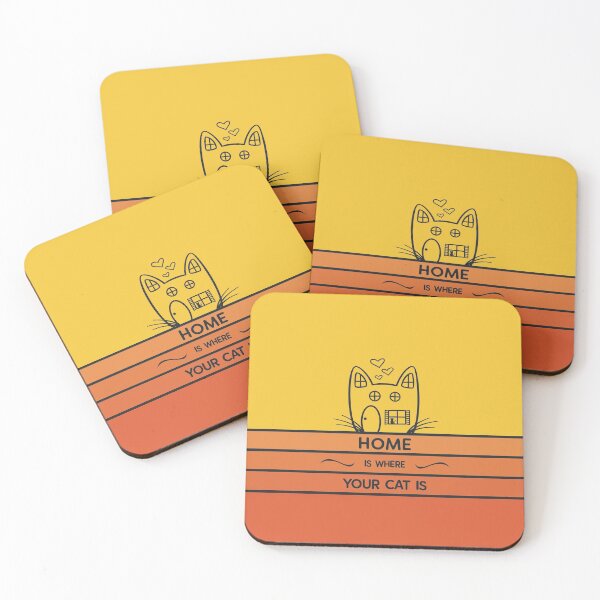 Item preview, Home Is Where Your Cat Is designed and sold by CutiPiStudios.