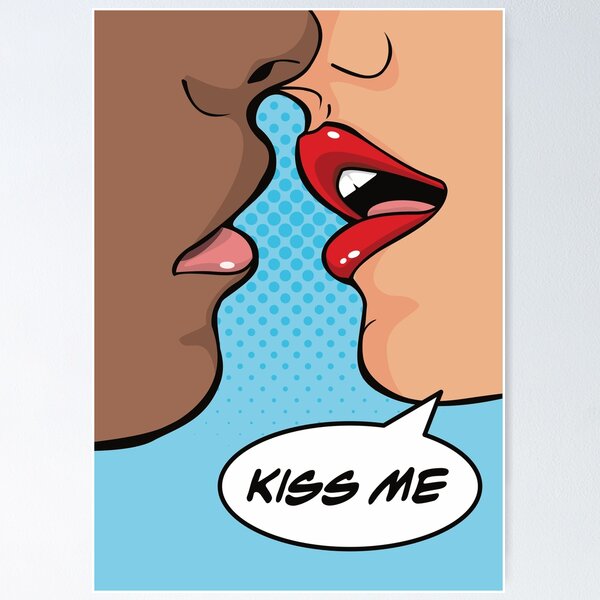 Item preview, The Lovers Shut Up And Kiss Me You Fool Pop Art designed and sold by Hixon House.