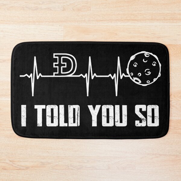 Item preview, EKG heartbeat Dogecoin to the moon line art designed and sold by Infdesigner.