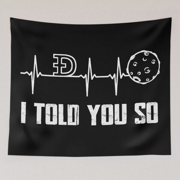 Item preview, EKG heartbeat Dogecoin to the moon line art designed and sold by Infdesigner.