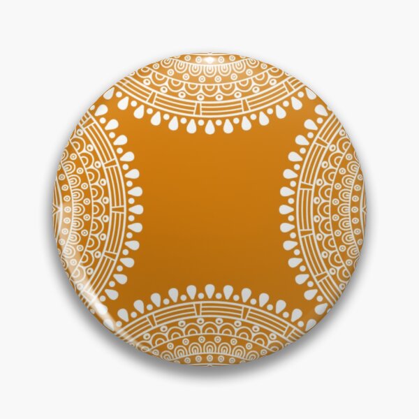 Item preview, Four half lace doilies on curry yellow designed and sold by Ninaeva.