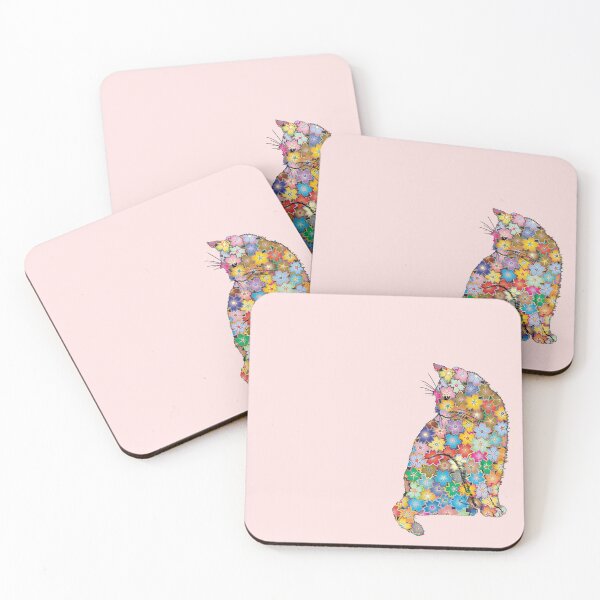 Item preview, Floral World Cat  designed and sold by Maria Munajjed.