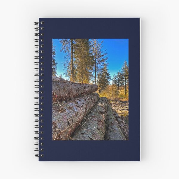 Item preview, Log Pile and Woodland - North Yorkshire Moorland Conservation designed and sold by WildBerryArt.
