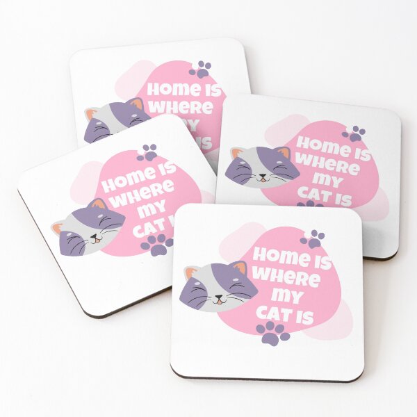 Item preview, HOME IS WHERE MY CAT IS designed and sold by Slaystyle.
