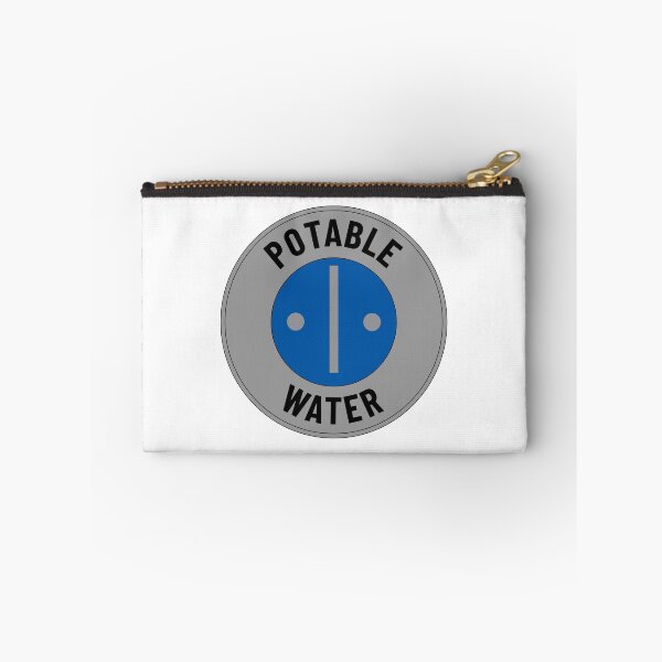 Item preview, Potable Water Badge - Black Text on Gray designed and sold by LucidLounger.
