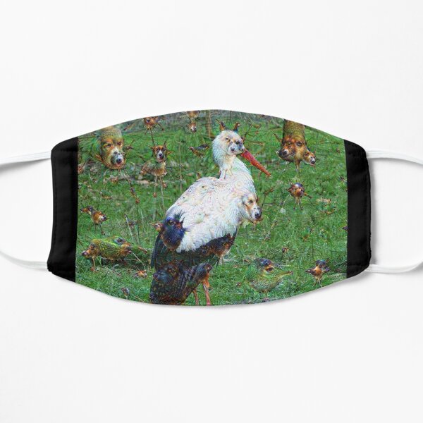 Dream Creatures, Stork 001, DeepDream Flat Mask