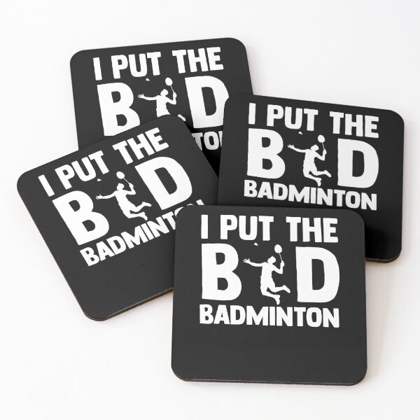 Item preview, I Put the Birdie over Badminton Net Badminton player designed and sold by Nessshirts.