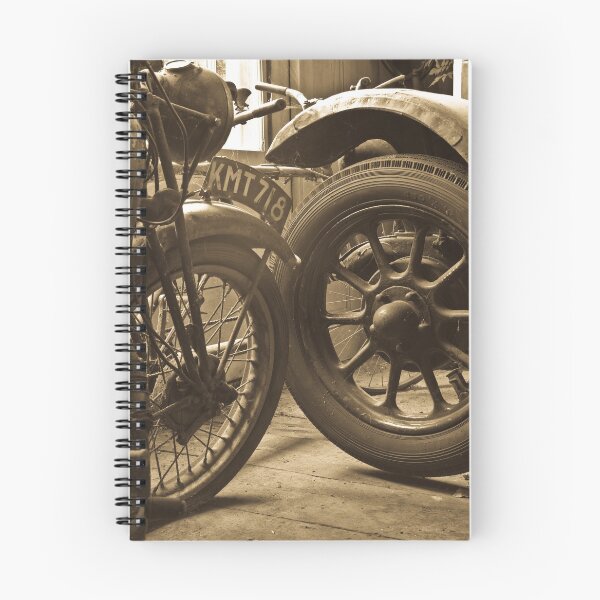 Item preview, Sepia photo of a BSA bike and Jowlett car  designed and sold by  Roscorla Photography.