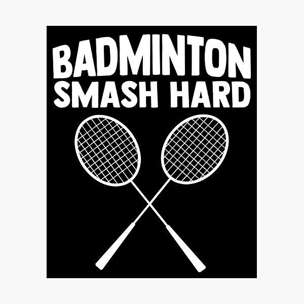 Item preview, Badminton Smash Hard Badminton Racket Badminton court designed and sold by Nessshirts.