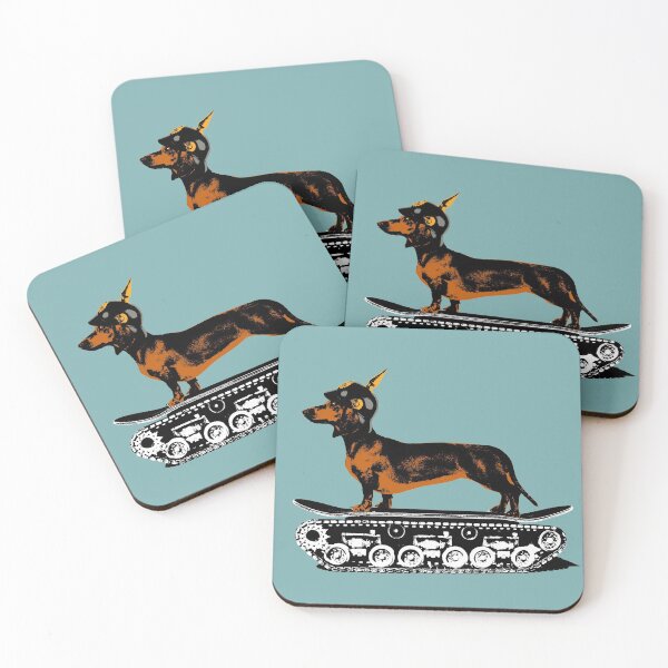 Item preview, Dachshund Tank Commander designed and sold by monsterplanet.