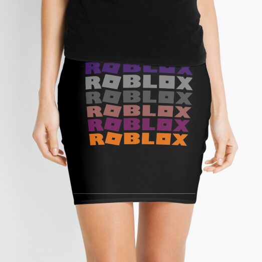 Roblox Kids Mini Skirts Redbubble - black skirt roblox template