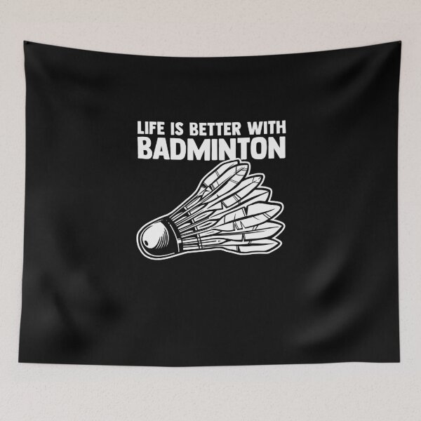 Item preview, Life is better with Badminton Birdie Badminton player designed and sold by Nessshirts.