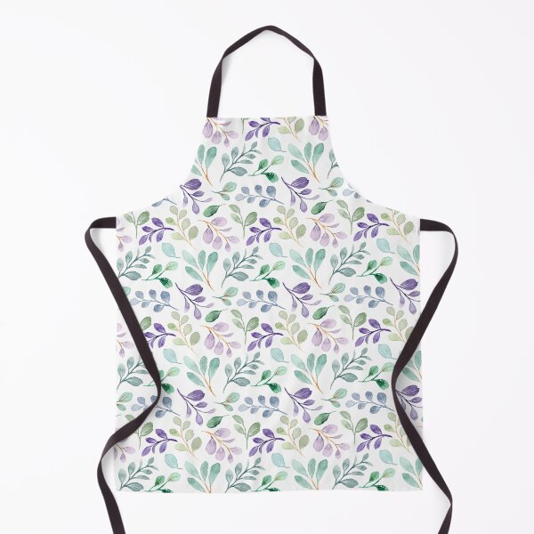 Item preview, Teal and Purple Leaf Pattern, beautiful and simple watercolor leaf pattern, fresh and soothing designed and sold by Orianah.