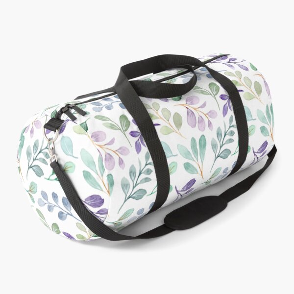 Item preview, Teal and Purple Leaf Pattern, beautiful and simple watercolor leaf pattern, fresh and soothing designed and sold by Orianah.