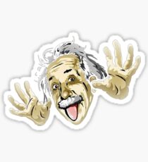 Albert Einstein Parody Sticker