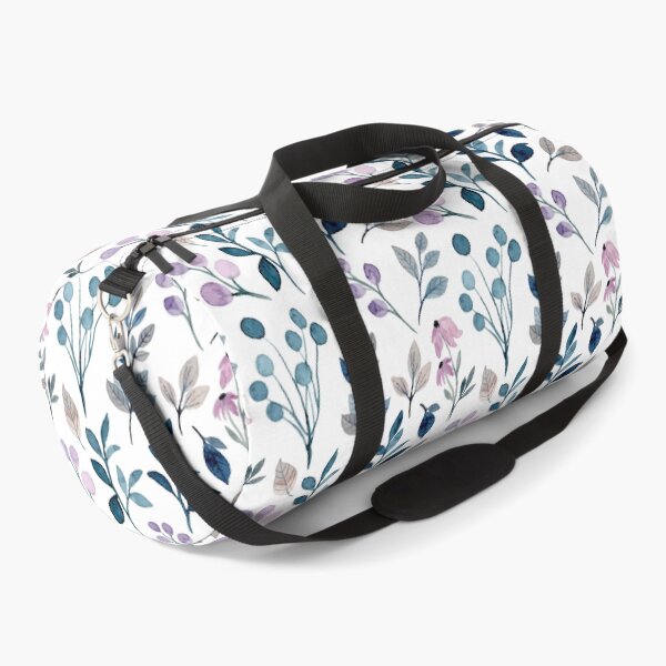 Item preview, Teal and Purple Leaf Pattern, beautiful and simple watercolor leaf pattern, fresh and soothing designed and sold by Orianah.
