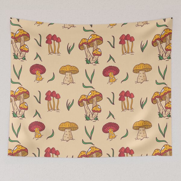 Item preview, Mushroom pattern mushrooms designed and sold by DerSenat.