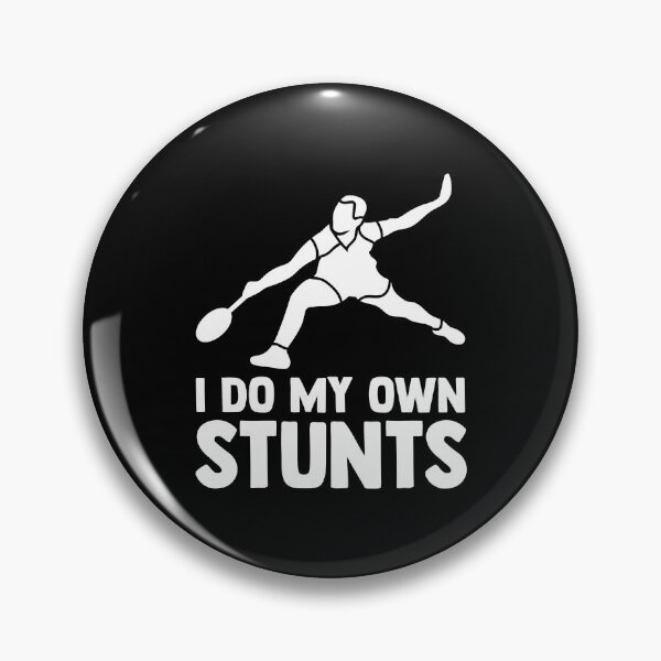 Item preview, I Do My Own Stunts with Badminton Racket Badminton Lover designed and sold by Nessshirts.