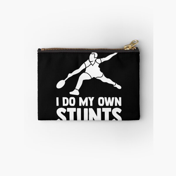 Item preview, I Do My Own Stunts with Badminton Racket Badminton Lover designed and sold by Nessshirts.