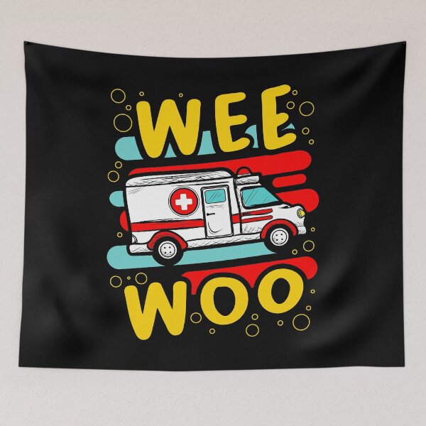 Item preview, Wee Woo Ambulance Stethoscope Nurse Student Emergency Top Patients Cure Rescue Doctor Hospital Syringe designed and sold by shirti.