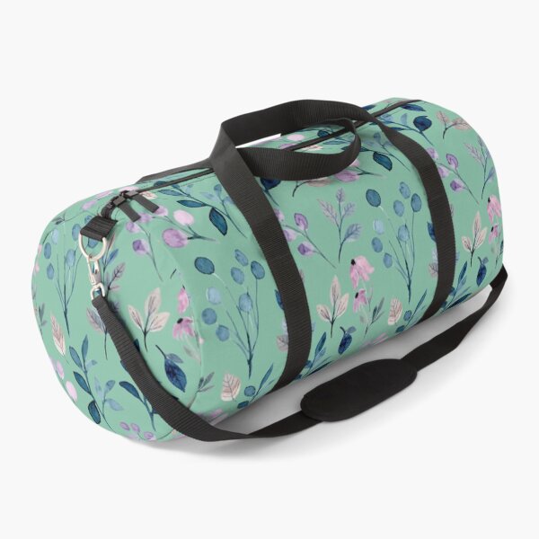 Item preview, Teal and Purple Leaf Pattern, beautiful and simple watercolor leaf pattern, fresh and soothing designed and sold by Orianah.