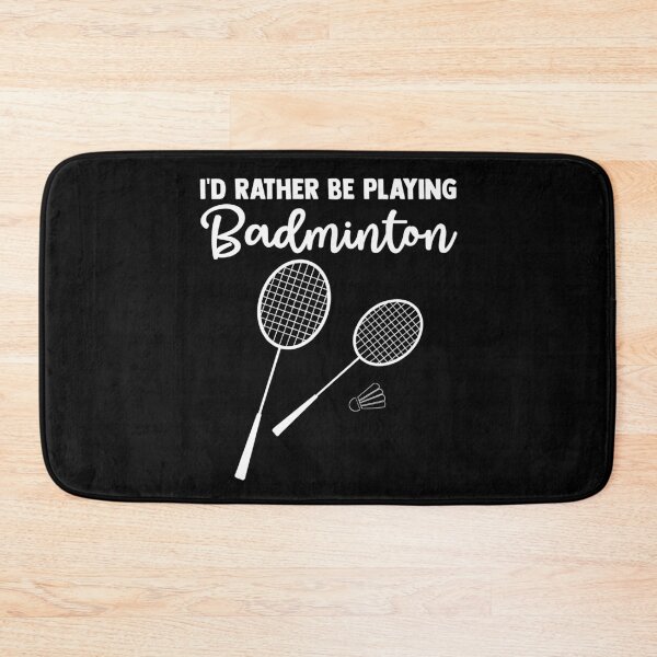 Item preview, I'd rather be playing Badminton Birdie Badminton Court designed and sold by Nessshirts.