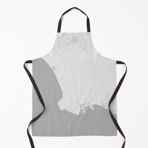 Item preview, Los Angeles minimalistic map monochrome light gray designed and sold by softlycarol.