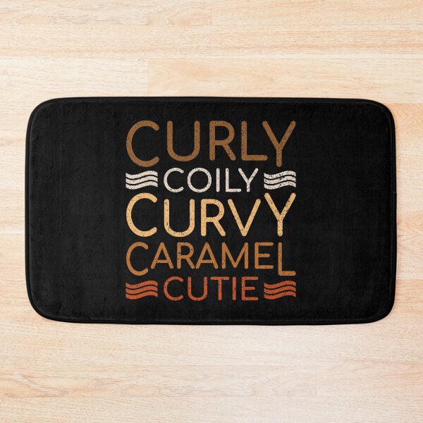 Item preview, Curly Coily Curvy Caramel Cutie Melanin Lives Matter Freedom Equality Racist Respect Black History designed and sold by shirti.