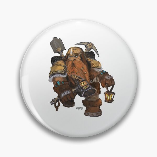 Item preview, Dwarf miner fantasy illustration  designed and sold by dragonloot.