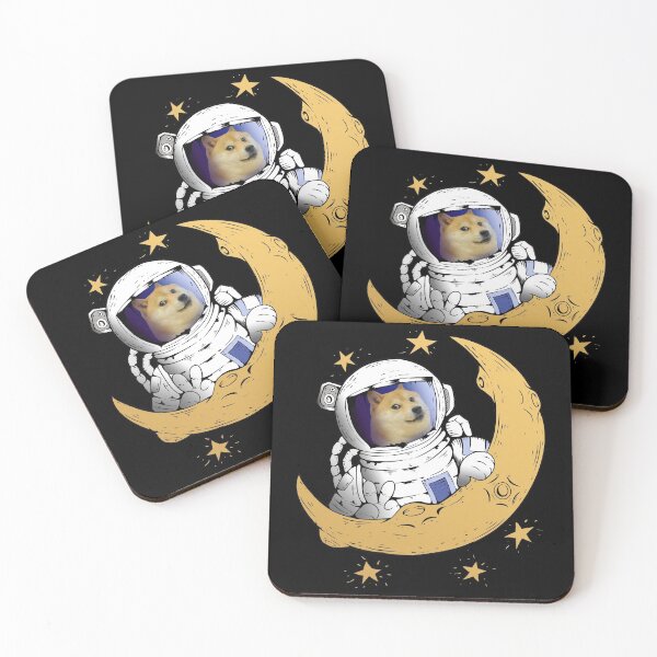 Item preview, Dogefather - Dogecoin to the Moon - Space Dogenaut Funny Crypto Gift  designed and sold by hyggekrog.