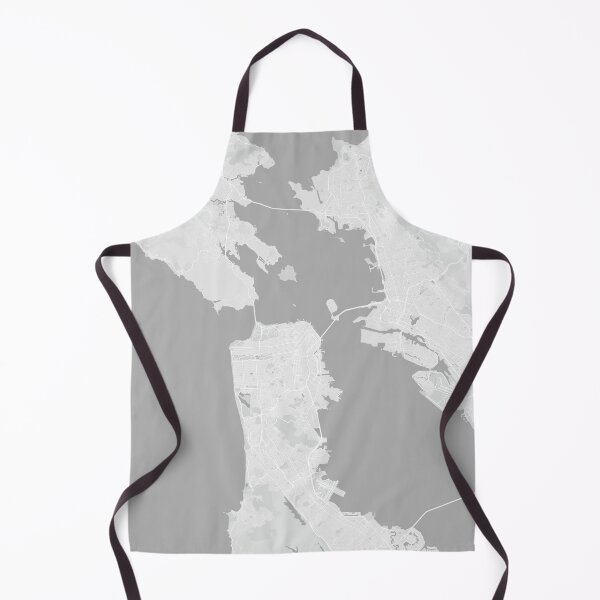 Item preview, San Francisco minimalistic map monochrome light gray designed and sold by softlycarol.