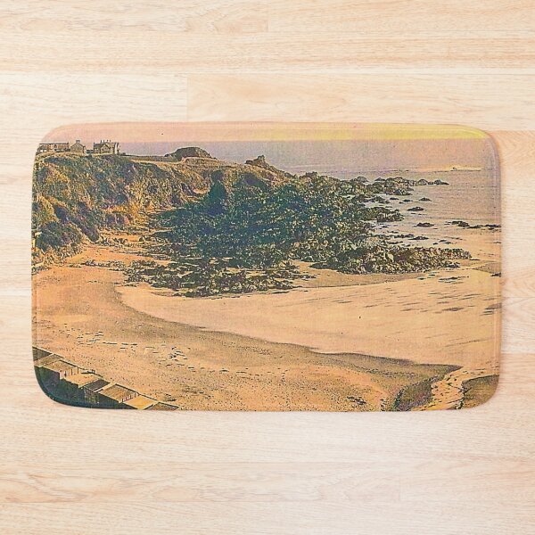 Item preview, Vintage Illustration of Coldingham Sands & Jock's Nose designed and sold by yourscotborders.