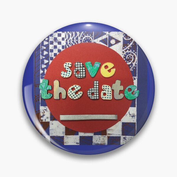 Item preview, Save The Date With Blue designed and sold by prunellaparsnip.