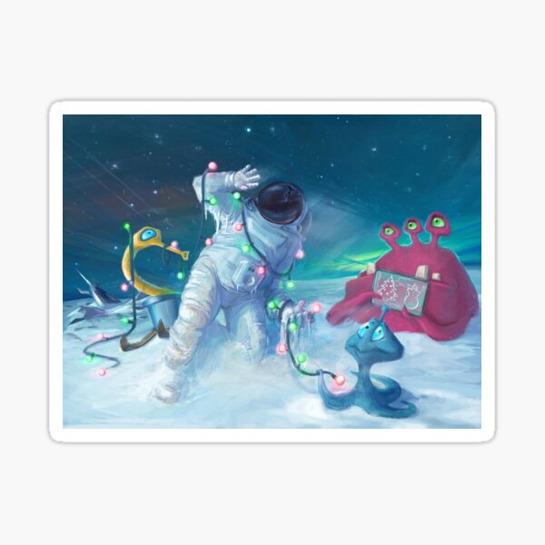 Alien Christmas traditions Sticker