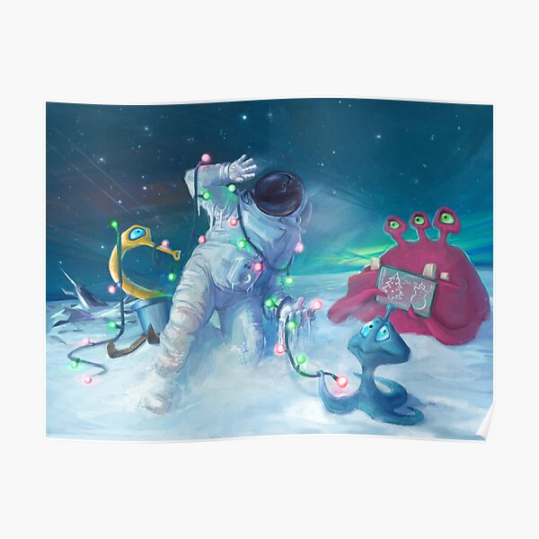Alien Christmas traditions Poster