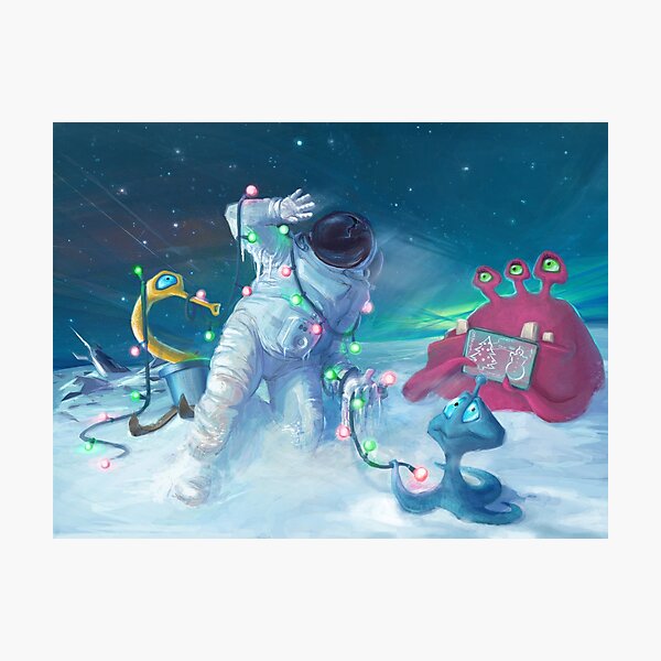 Alien Christmas traditions Fotodruck