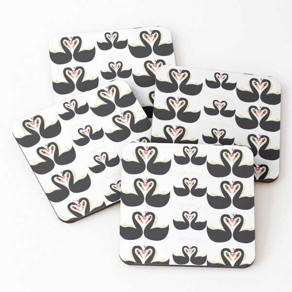 Item preview, Swan's love staying together designed and sold by CATSandHATS.