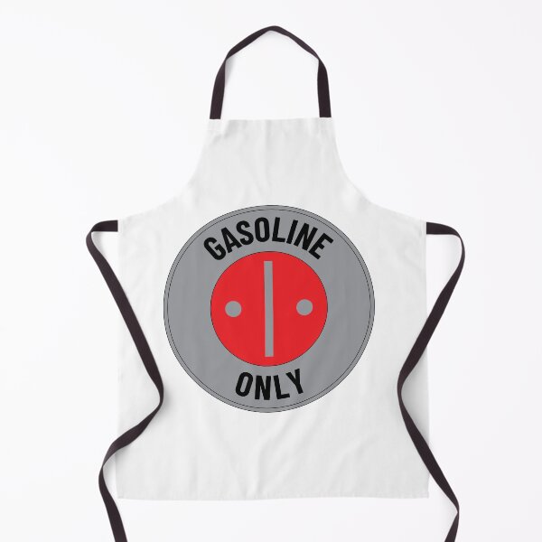 Item preview, Gasoline Only Badge - Black Text on Gray designed and sold by LucidLounger.