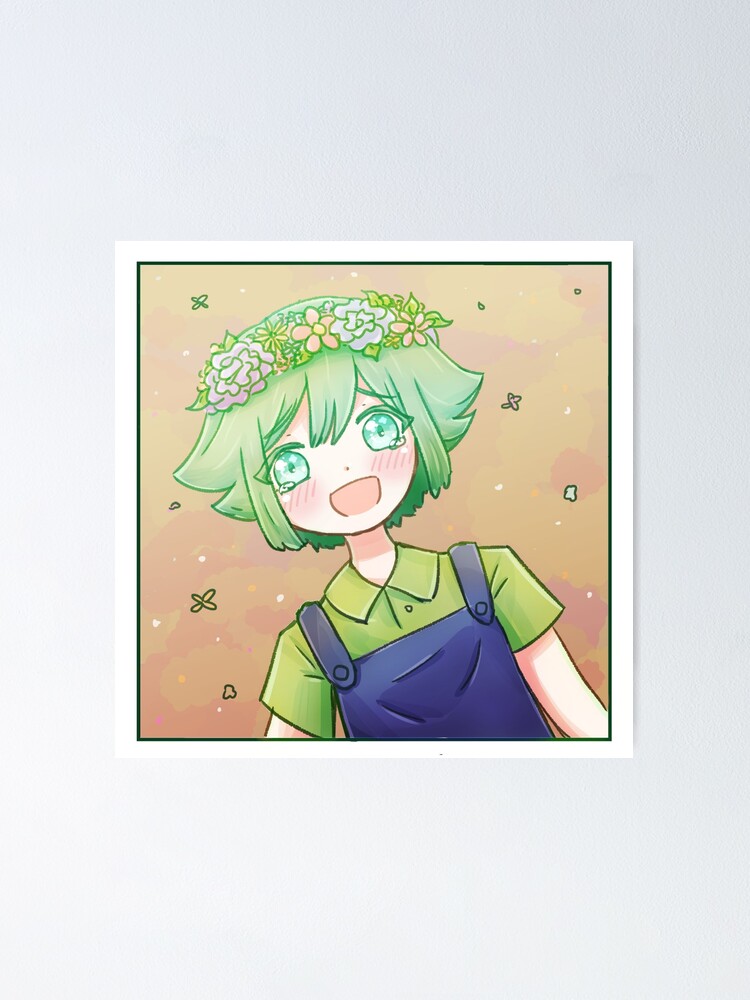 "Basil cute flower boy Omori" Poster for Sale by atticisme Redbubble