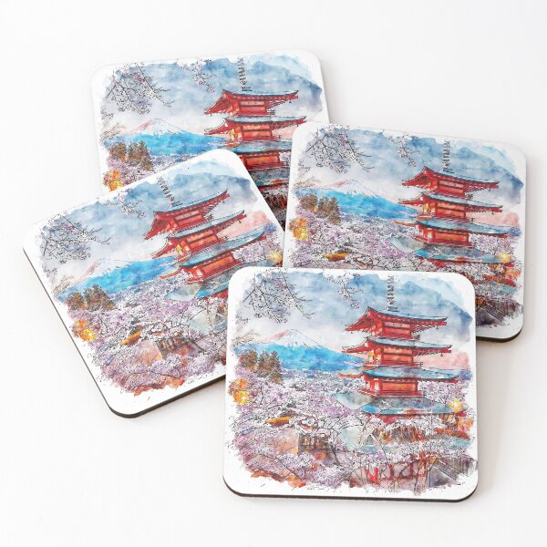 Item preview, Snow Chureito Pagoda in Japan designed and sold by VerboShop.