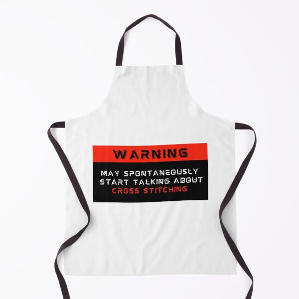 Item preview, Warning: May spontaneously start talking about Cross Stitching designed and sold by Mucchhad.