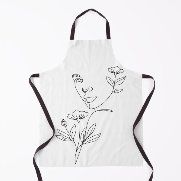 Item preview, Nature woman head. Line art female face Art Print designed and sold by OneLinePrint.